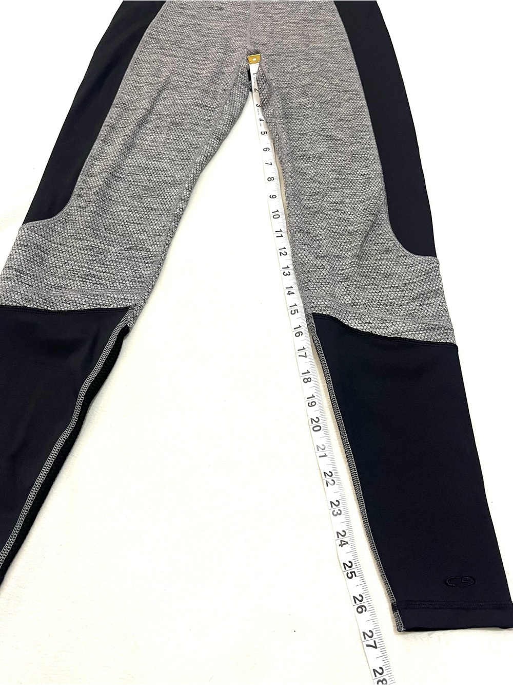 Champion Black and Gray Textured Athletic Leggings Women’s Small - Picture 9 of 15